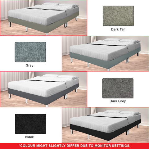 Image of Frita Divan Bed Frame Pet Friendly Scratch-proof Fabric 12 Colours - All Sizes Available