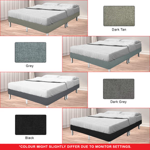 Frita Divan Bed Frame Pet Friendly Scratch-proof Fabric 12 Colours - All Sizes Available