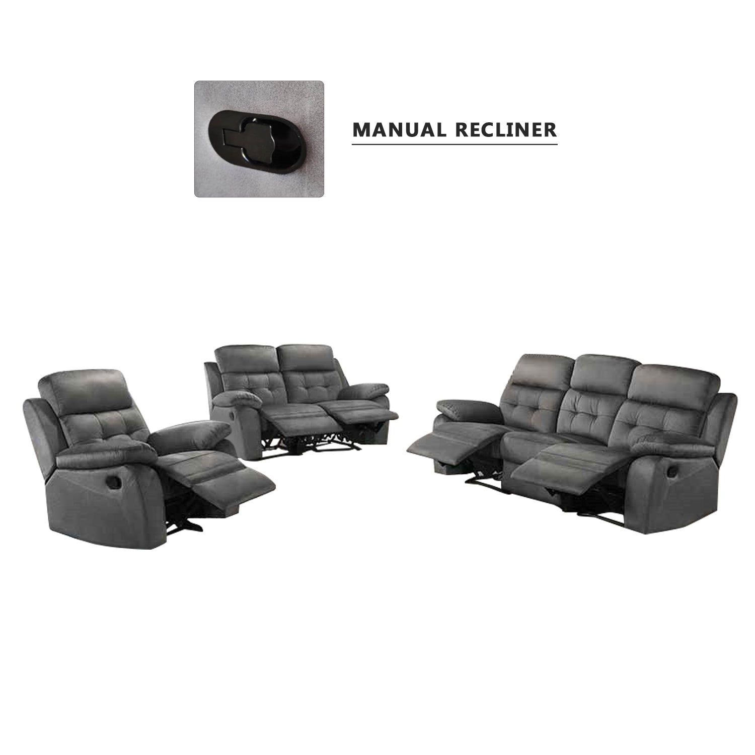 Itzel 1/2/3-Seater PetFriendly Scratch-Resistant Sofa All Seat Manual/Electric Recliner