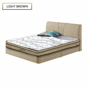 Fanny Fabric Divan Bed In 4 Colors With 10" Orthocoil Ashford Euro-Top Mattress Package - All Sizes Available