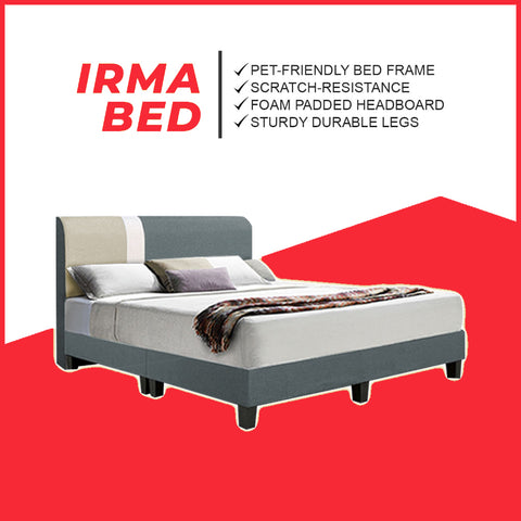 Image of DR Chiro Divan Bedframe Pet-Friendly Scratch-Resistant Fabric With Mattress Add-On Options - All Sizes Available