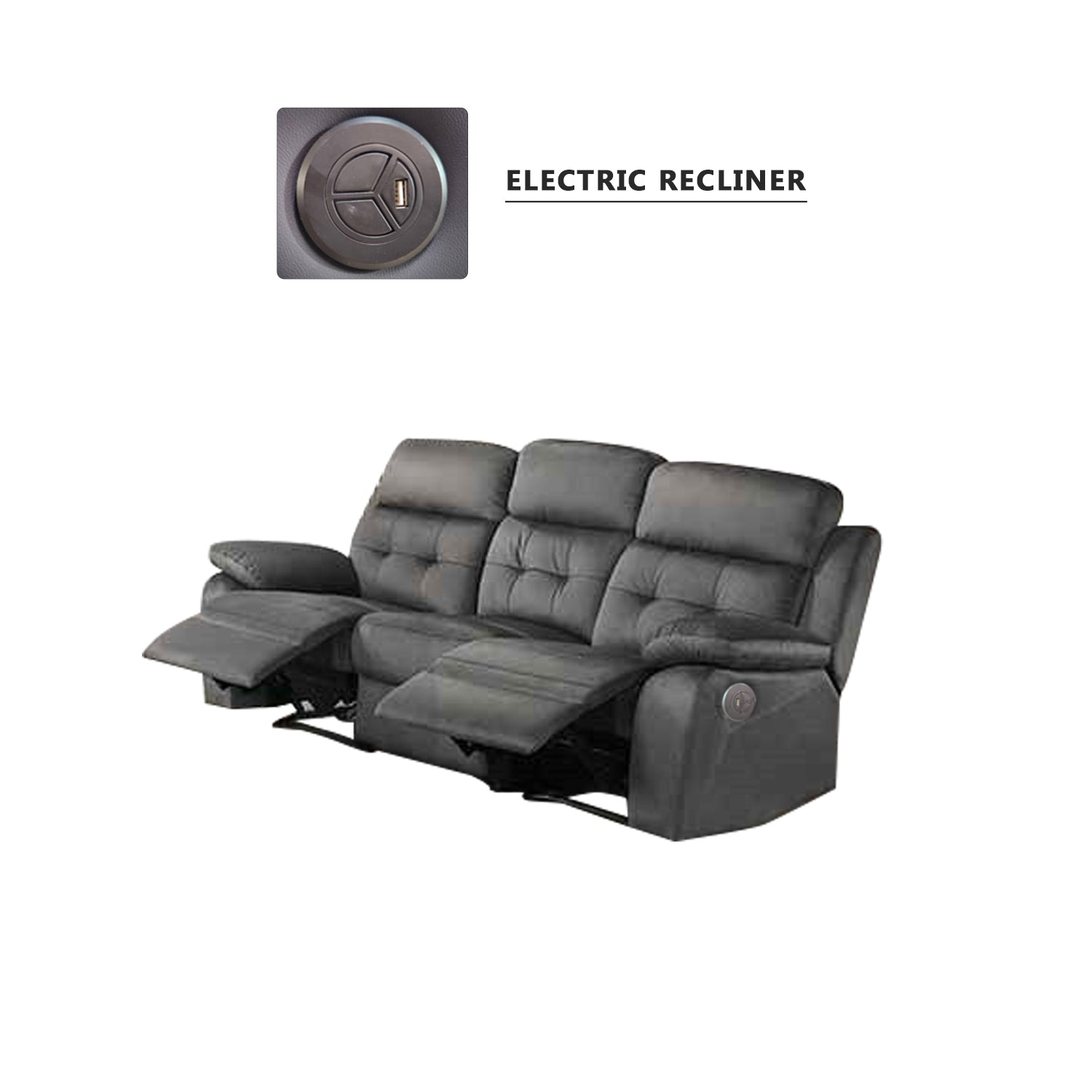 Itzel 1/2/3-Seater PetFriendly Scratch-Resistant Sofa All Seat Manual/Electric Recliner