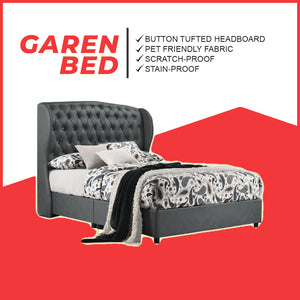 Garen Divan Bed Frame Pet Friendly Scratch-proof Fabric - With Mattress Add On