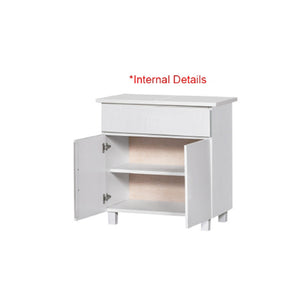 Deena Series 1/2-Door Kitchen Cabinet with Drawers in White Colour