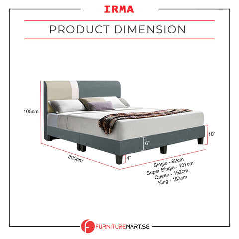 Image of DR Chiro Divan Bedframe Pet-Friendly Scratch-Resistant Fabric With Mattress Add-On Options - All Sizes Available