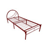 Frana Series 1 Single Metal Bed Frame in Red Colour w/ Optional Mattress Add On