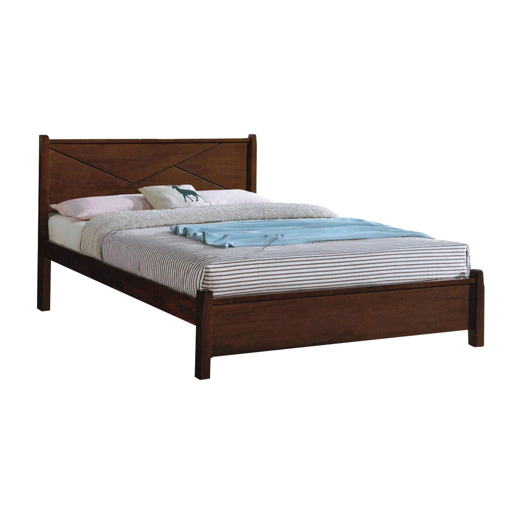 Premium Carlie Series 1 Queen Wooden Bedframe Solid Wood With Plywood Base - w/ Mattress Option