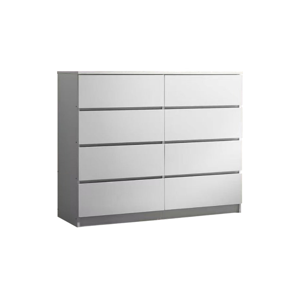 Ignite 8 Drawers Premium Chest of Drawers Full Laminated Back Panel in 6 Colours