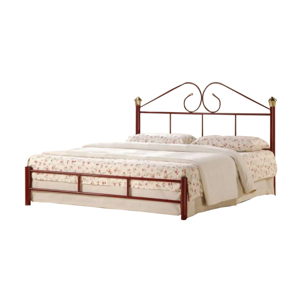 Julie Series 2 Queen Metal Bed Frame Collection w/ Optional Mattress Add On