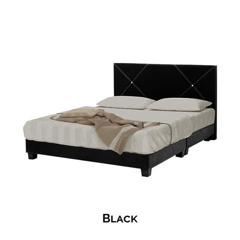 Image of Sabrina Bed Frame + 6 inch HD Foam Mattress In Single, Super Single, Queen, and King Size-Bedframe + Mattress-Furnituremart.sg