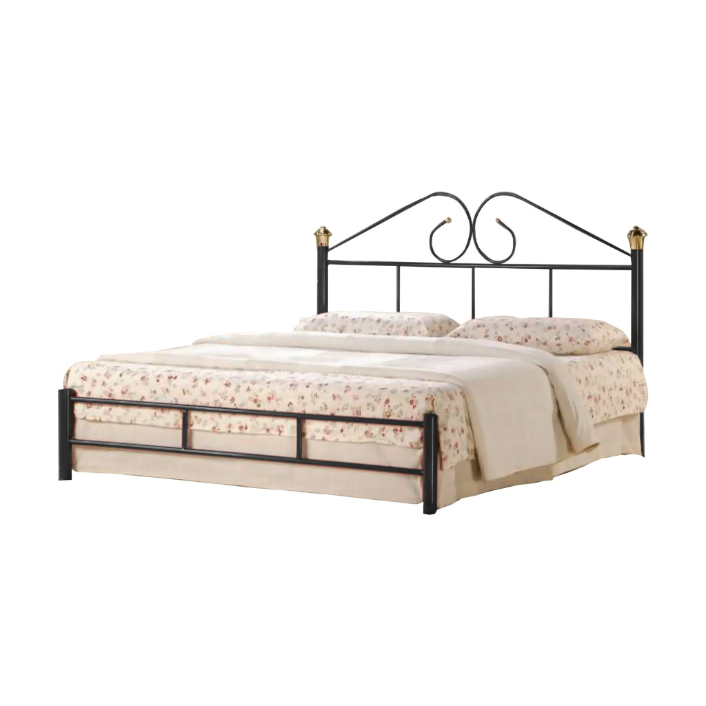 Julie Series 3 Queen Metal Bed Frame Collection w/ Optional Mattress Add On