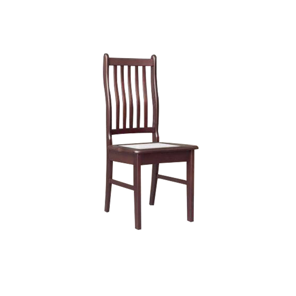 Aisha Dining Chair Collection Solid Wood with Marble or Cushioned Seat in Walnut/Cherry