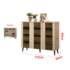 Howzer Series 6 Shoe Cabinet Collection in Natural Colour
