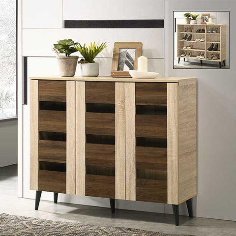 Image of Howzer Series 6 Shoe Cabinet Collection in Natural Colour