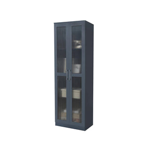 Rimma Series 6 Display Shelves Book Cabinet in Dark Grey Colour