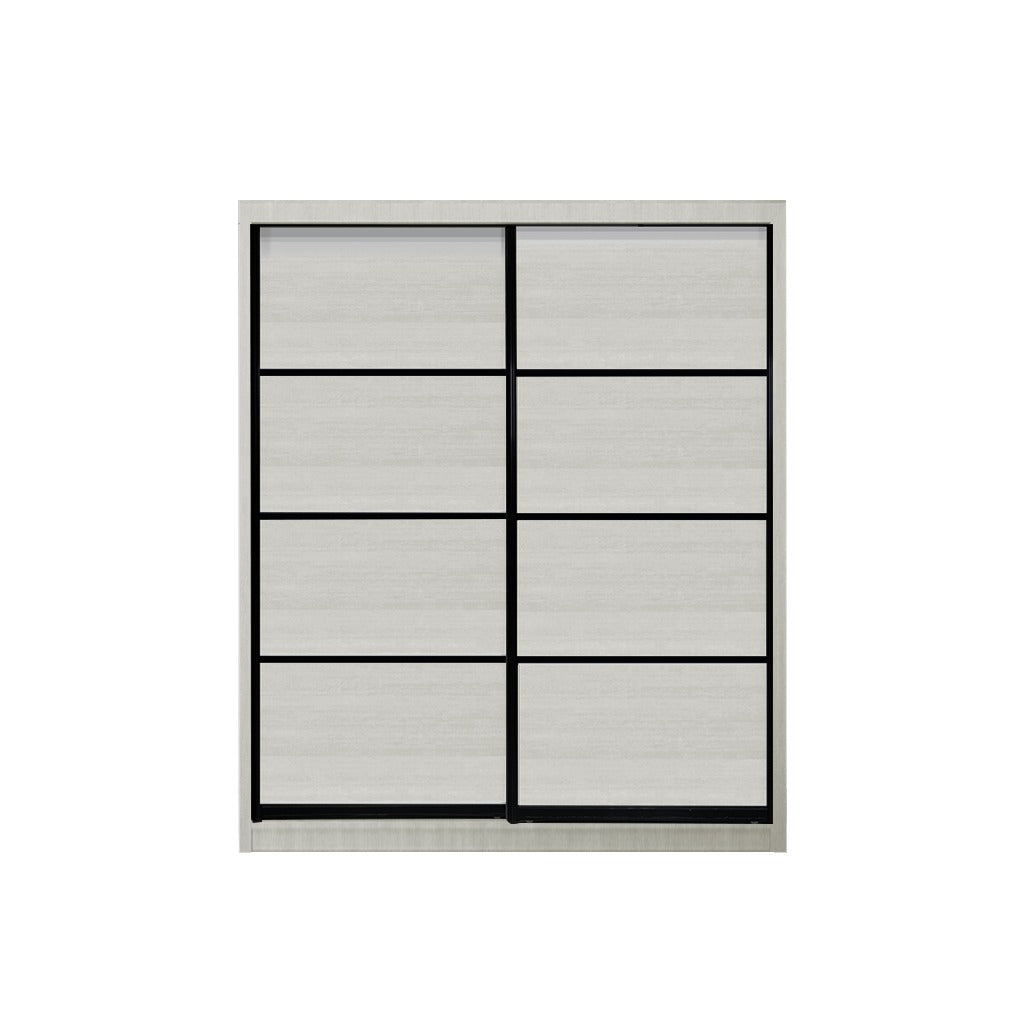 Kenzo 5 Feet Sliding Glass Door Wardrobe – Furnituremart.sg