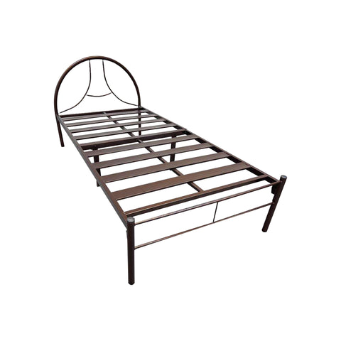 Image of Frana Series 10 Single Metal Bed Frame in Champagne Colour w/ Optional Mattress Add On