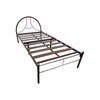 Frana Series 10 Single Metal Bed Frame in Champagne Colour w/ Optional Mattress Add On