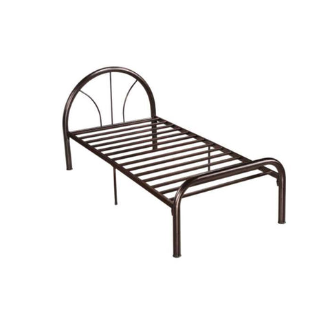Image of Frana Series 12 Single Metal Bed Frame in Hammertone Colour w/ Optional Mattress Add On