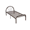 Frana Series 12 Single Metal Bed Frame in Hammertone Colour w/ Optional Mattress Add On