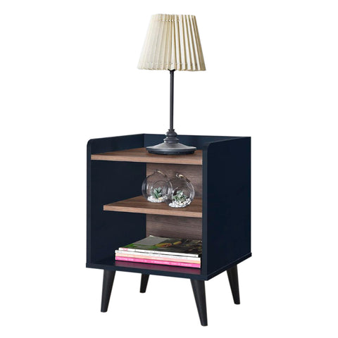 Image of Barn Series Bedside Table In Dark Grey (Fully Assembled)