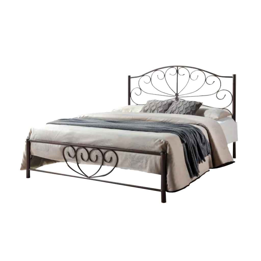 Julie Series 14 Queen Metal Bed Frame Collection w/ Optional Mattress Add On