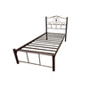 Frana Series 15 Single Metal Bed Frame in Hammertone Colour w/ Optional Mattress Add On