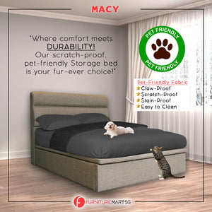 Diomire Macy 14"/16"/18" SBD Storage Bed Pet Friendly Scratch-proof Fabric 16 Colours - With Mattress Add-On
