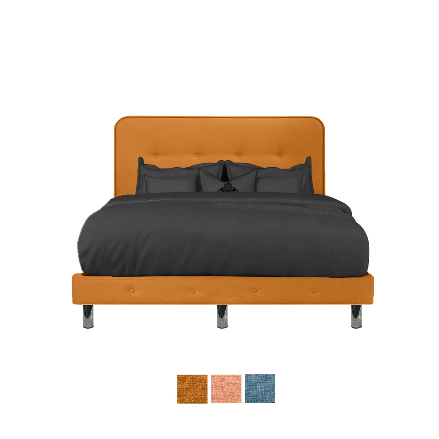 Siena Divan Bed Frame Pet Friendly Scratch-Resistant Fabric - With Mattress Add On - All Sizes Available