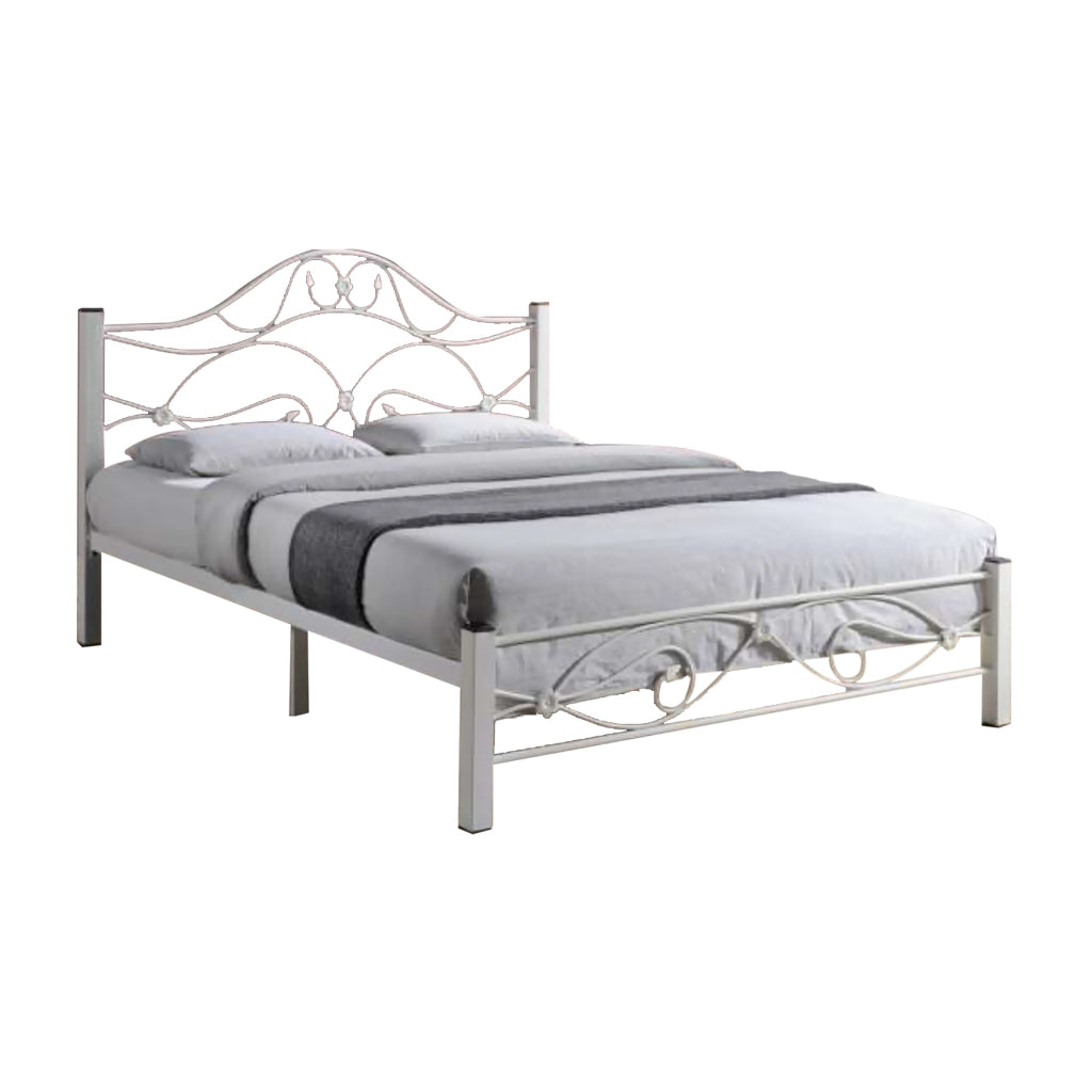 Julie Series 21 Queen Metal Bed Frame Collection w/ Optional Mattress Add On