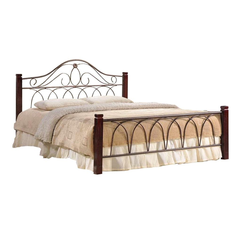Julie Series 23 Queen Metal Bed Frame Collection w/ Optional Mattress Add On