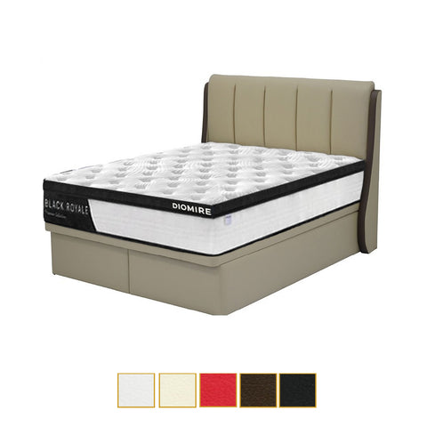 Image of Abbarin Leather Storage Bed Frame In Single, Super Single, Queen, and King Size
