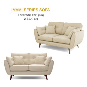 Imani Series 1/2/3 Seater Sofa Fabric/Faux Leather in 8 Colors