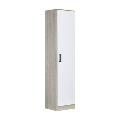 Image of Poland Series 1 Door Wardrobe in Natural & White Colour