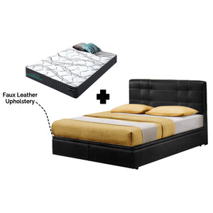Miki Storage Bed SBD 12" With Optional 7" Inner Spring / 10" Pocket Spring Mattress Add On In Single, Super Single, Queen, and King Size