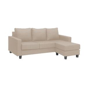 Farhita L- Shaped Leather/ Fabric Sofa In 8 Colours-Sofa-Furnituremart.sg