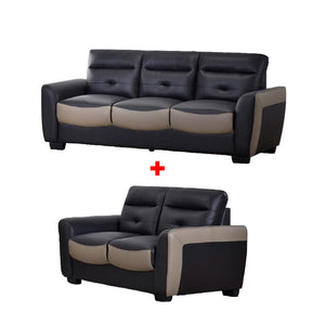 Oppa 1/2/3 Sofa Set In Top Grade PU Leather Upholstery
