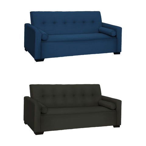 Image of Nikita Series Leather/Fabric Sofa 3 Seater Convertible Sofa Bed In 8 Colours-Sofa-Furnituremart.sg