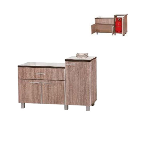 Image of Zariah Series 1 Wooden Kitchen Cabinet with Drawer