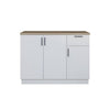 Kiriko Series 1 Low Kitchen Cabinet In White Colour