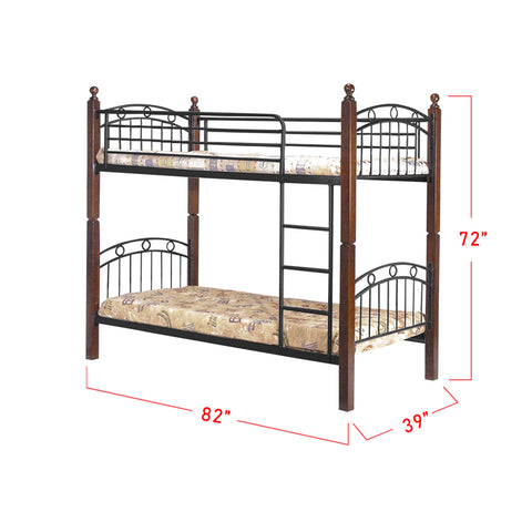 Image of Furnituremart Aurora Series double decker bed metal