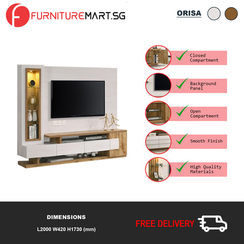 Image of Orisa Series 2 TV Console Cabinet with Drawers
