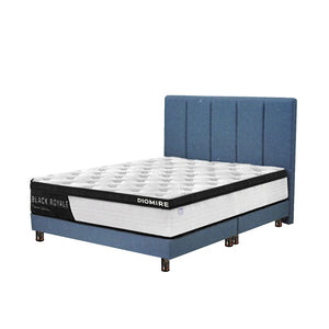 Ezie Series Fabric Divan Bed Frame With 4-inch Chrome Legs In Single, Super Single, Queen, And King Size-Bed Frame-Furnituremart.sg