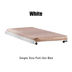 Konka Series 5 Wooden Bunk Bed Frame White In Super Single Size-Bed Frame-Furnituremart.sg