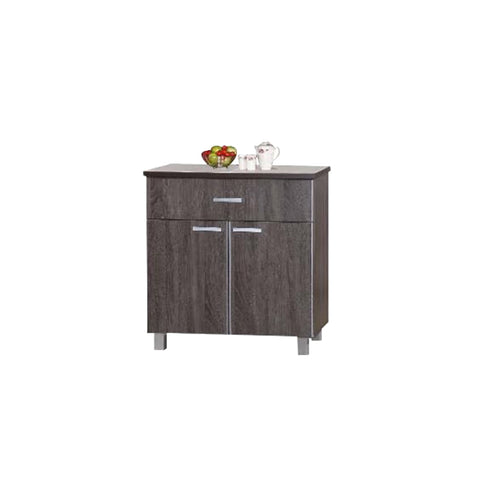 Image of Lulu Series 3 Low Kitchen Cabinet with Drawer in Walnut