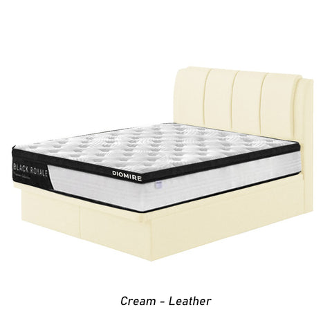 Image of Angela Series Fabric /Leather Storage Divan In Single, Super Single, Queen, and King Size-Bed Frame-Furnituremart.sg