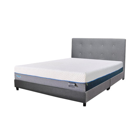 Image of Ollie Fabric Divan Bed Frame With 10" Diomire Nasa Pedic Mattress - All Sizes Available