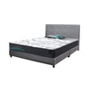 Ollie Fabric Divan Bed Frame With 10" Orthocoil Posture Plus Euro-Top Mattress - All Sizes Available