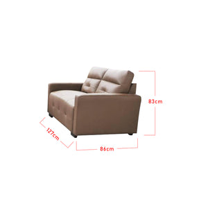 Emersy 1/ 2/ 3 Seater Half Genuine Cowhide Leather Sofa in 6 Colours-Recliner Sofa/ Armchair-Furnituremart.sg