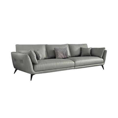 Image of Aspen 1/2/3/4 Seater Fabric / Faux Leather Sofa with Ottoman in 8 Colors